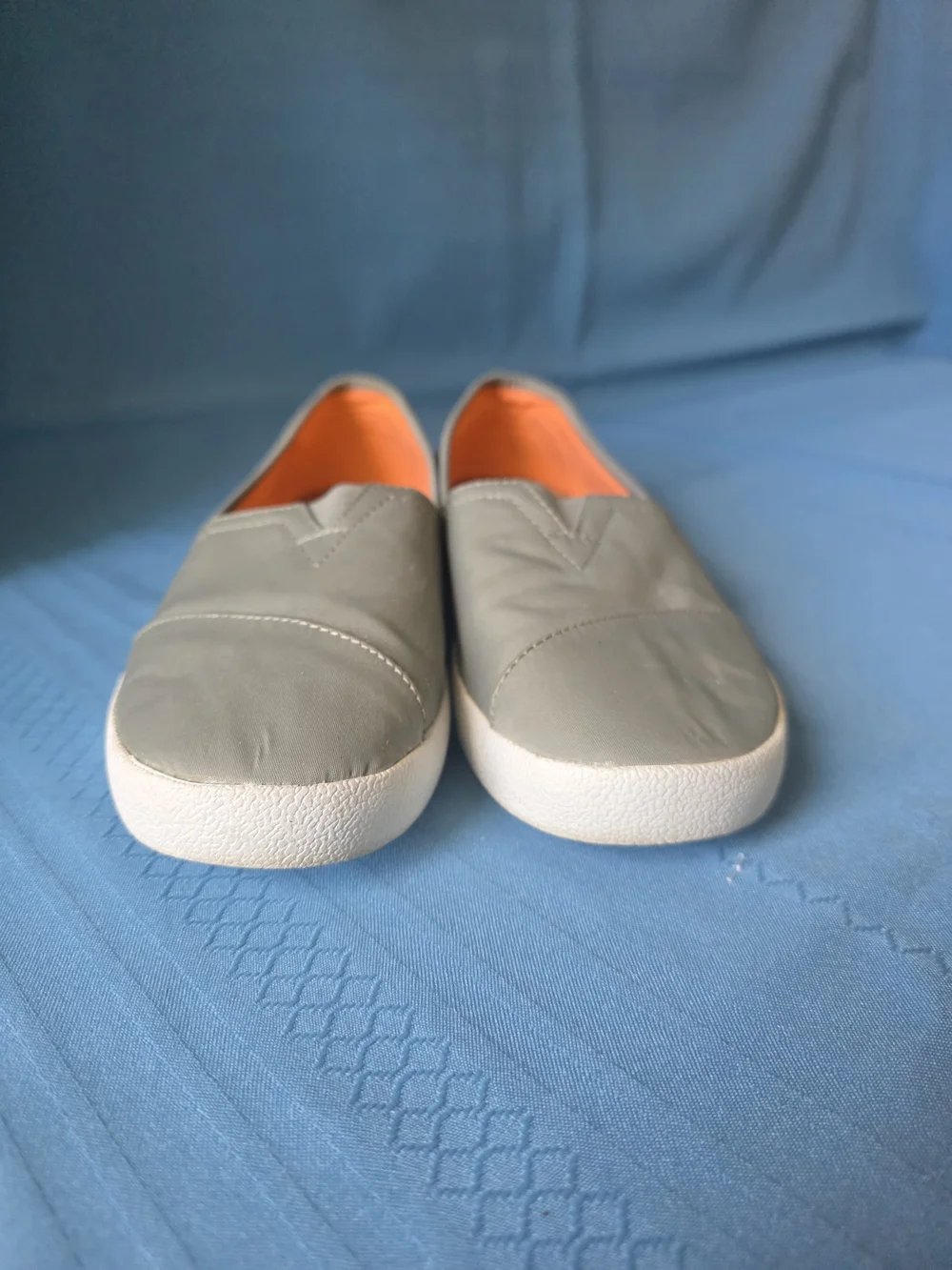 TOMS Gray Slip-On Canvas Shoes Women’s 7.5